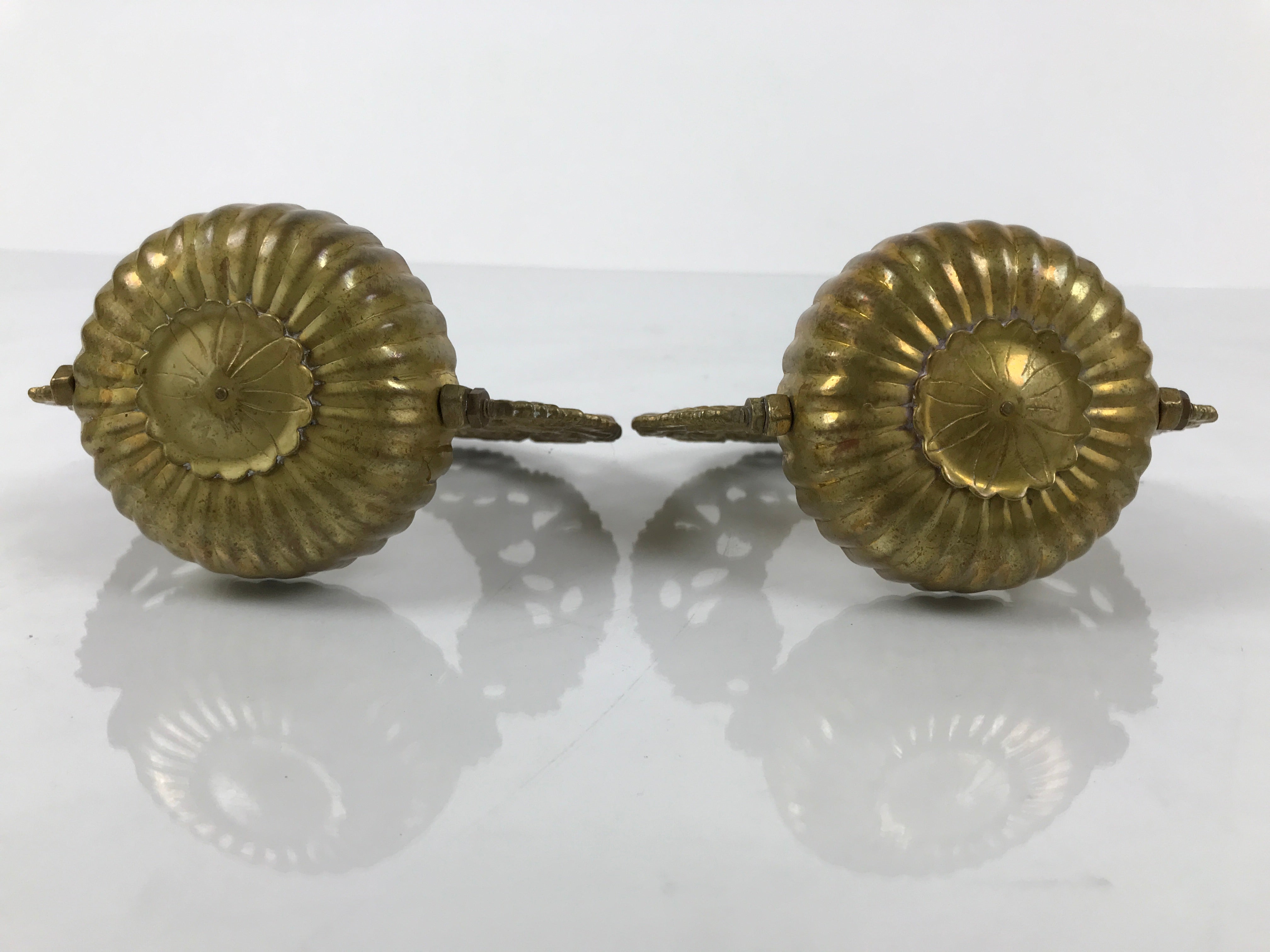 Japanese Buddhist Altar Fitting Brass Hanging Lantern Rinto 4pc Spare Part BA806