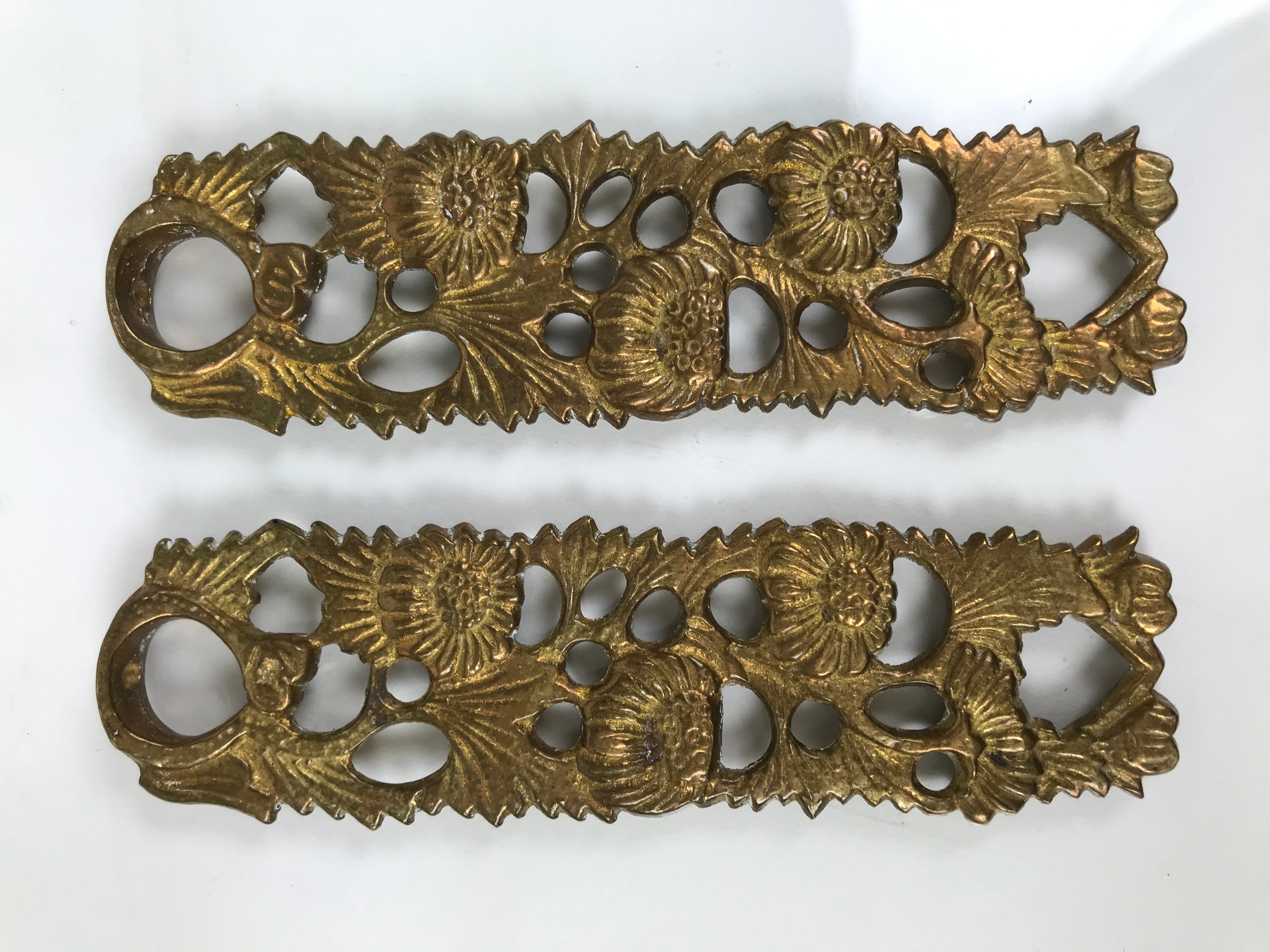 Japanese Buddhist Altar Fitting Brass Hanging Lantern Rinto 4pc Spare Part BA806