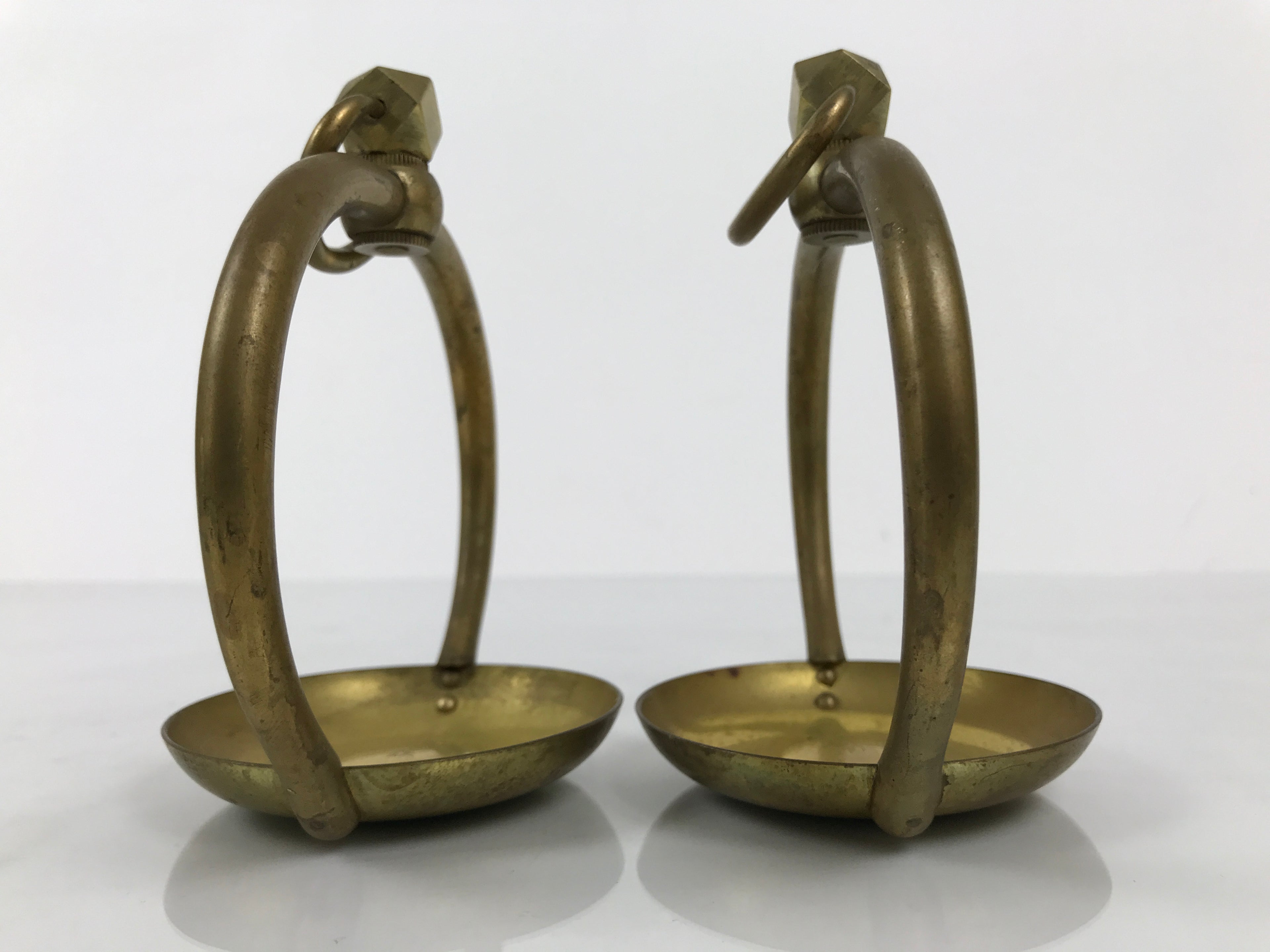 Japanese Buddhist Altar Fitting Brass Hanging Lantern Rinto 4pc Spare Part BA807