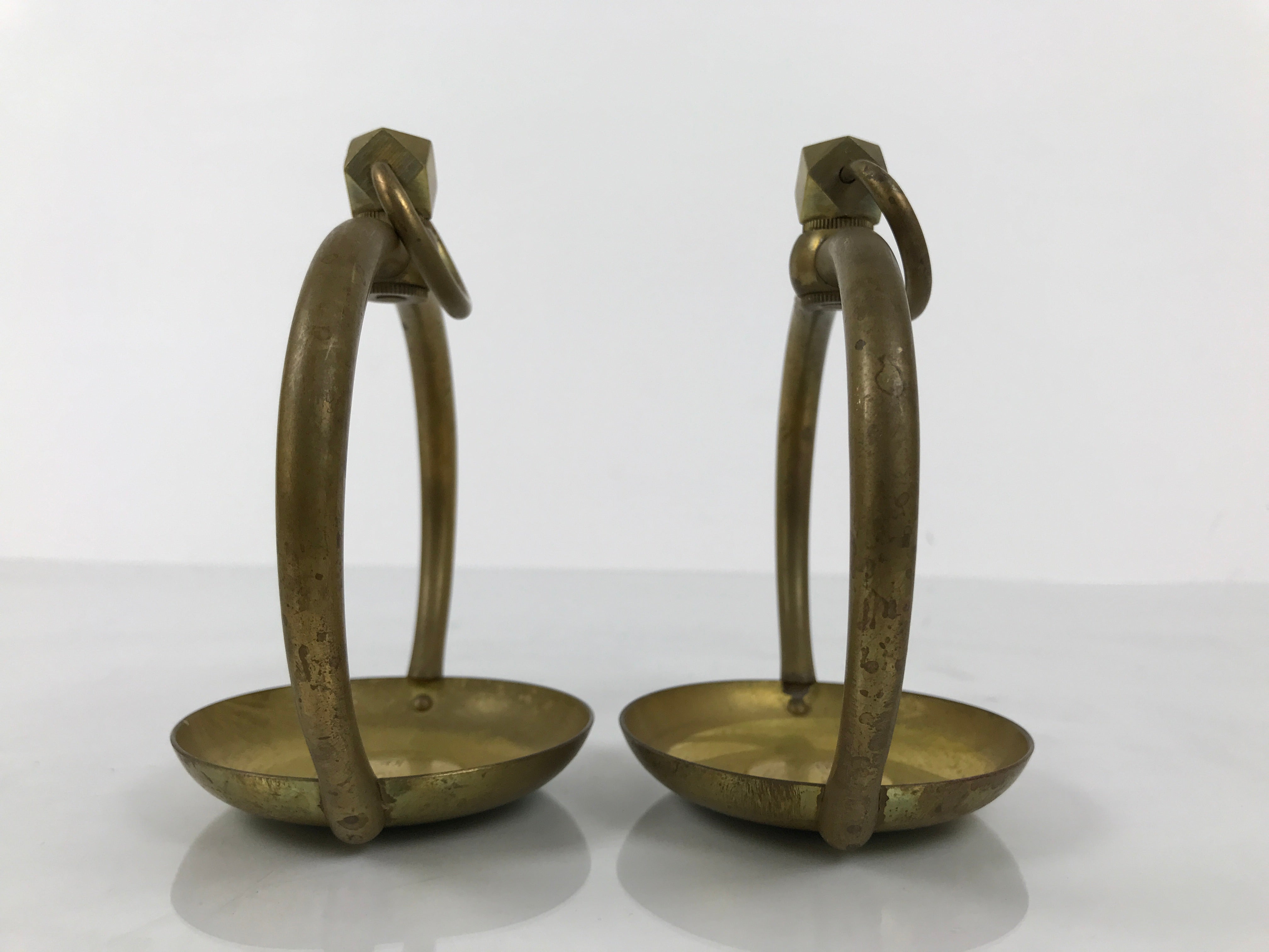 Japanese Buddhist Altar Fitting Brass Hanging Lantern Rinto 4pc Spare Part BA807