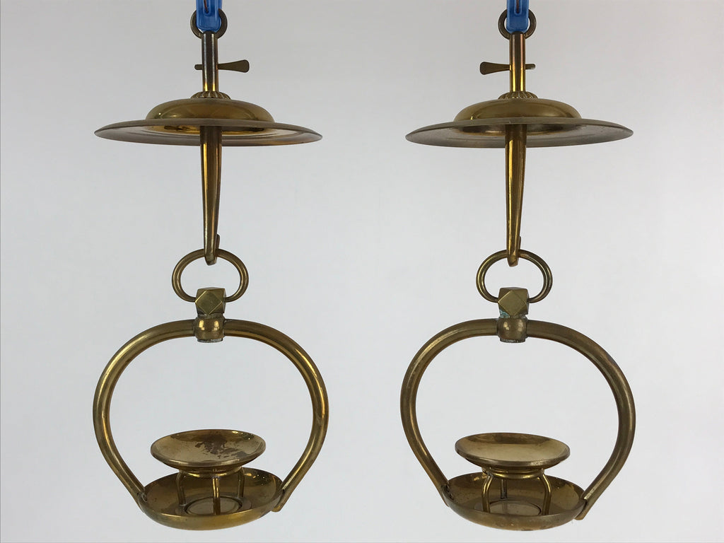Japanese Buddhist Altar Fitting Brass Hanging Lantern Rinto Butsudan BU822
