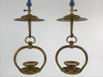 Japanese Buddhist Altar Fitting Brass Hanging Lantern Rinto Butsudan BU822