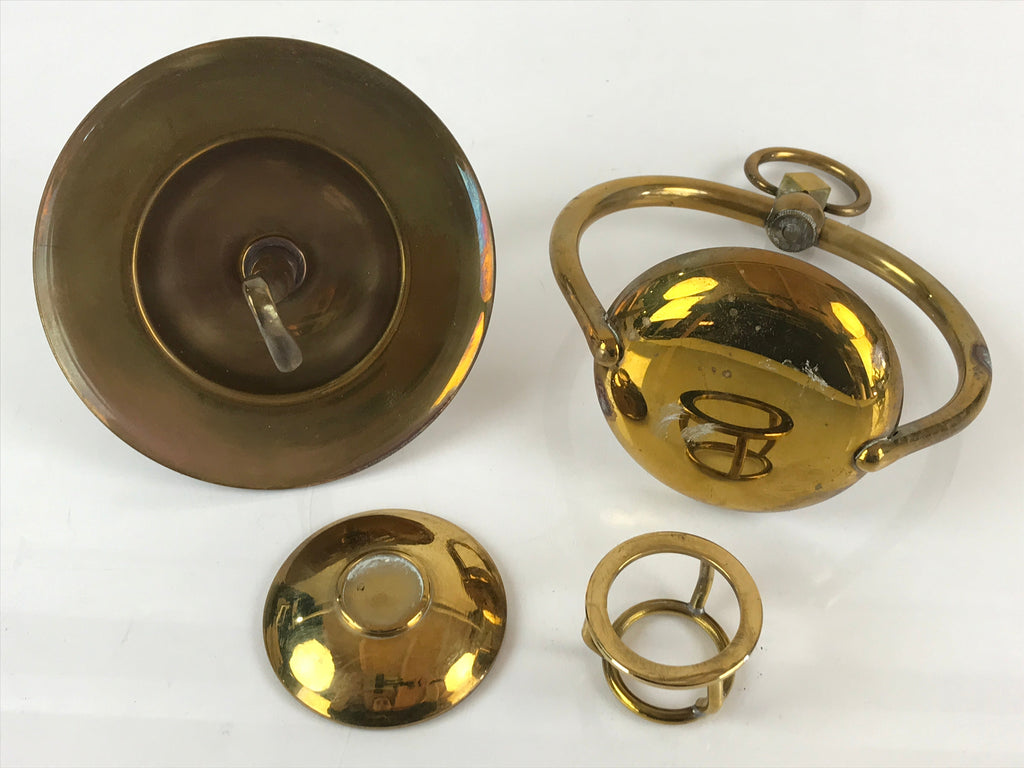 Japanese Buddhist Altar Fitting Brass Hanging Lantern Rinto Butsudan BU822