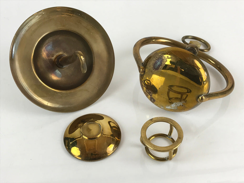 Japanese Buddhist Altar Fitting Brass Hanging Lantern Rinto Butsudan BU822