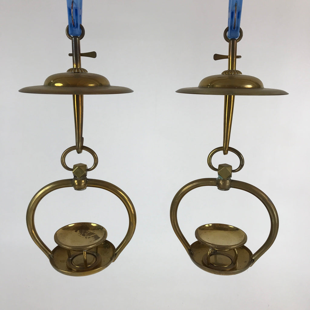 Japanese Buddhist Altar Fitting Brass Hanging Lantern Rinto Butsudan BU822