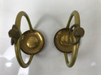 Japanese Buddhist Altar Fitting Brass Hanging Lantern Rinto Crane Butsudan BA484