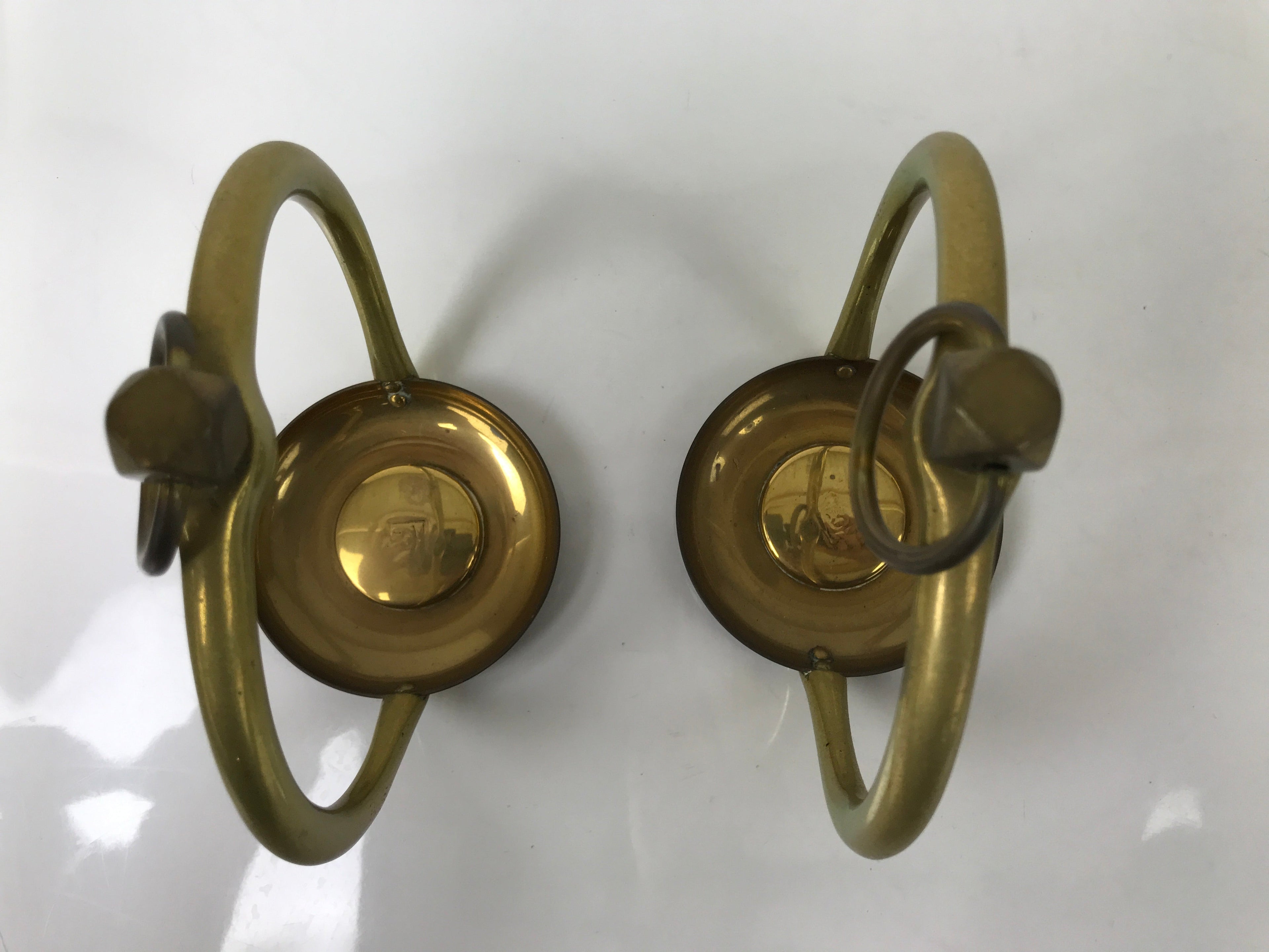 Japanese Buddhist Altar Fitting Brass Hanging Lantern Rinto Crane Butsudan BA484