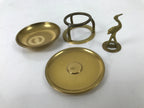 Japanese Buddhist Altar Fitting Brass Hanging Lantern Rinto Crane Butsudan BA484