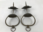 Japanese Buddhist Altar Fitting Brass Hanging Lantern Rinto Crane Butsudan BA693
