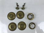 Japanese Buddhist Altar Fitting Brass Hanging Lantern Rinto Crane Butsudan BA693