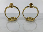 Japanese Buddhist Altar Fitting Brass Hanging Lantern Vtg Rinto Butsudan BA839