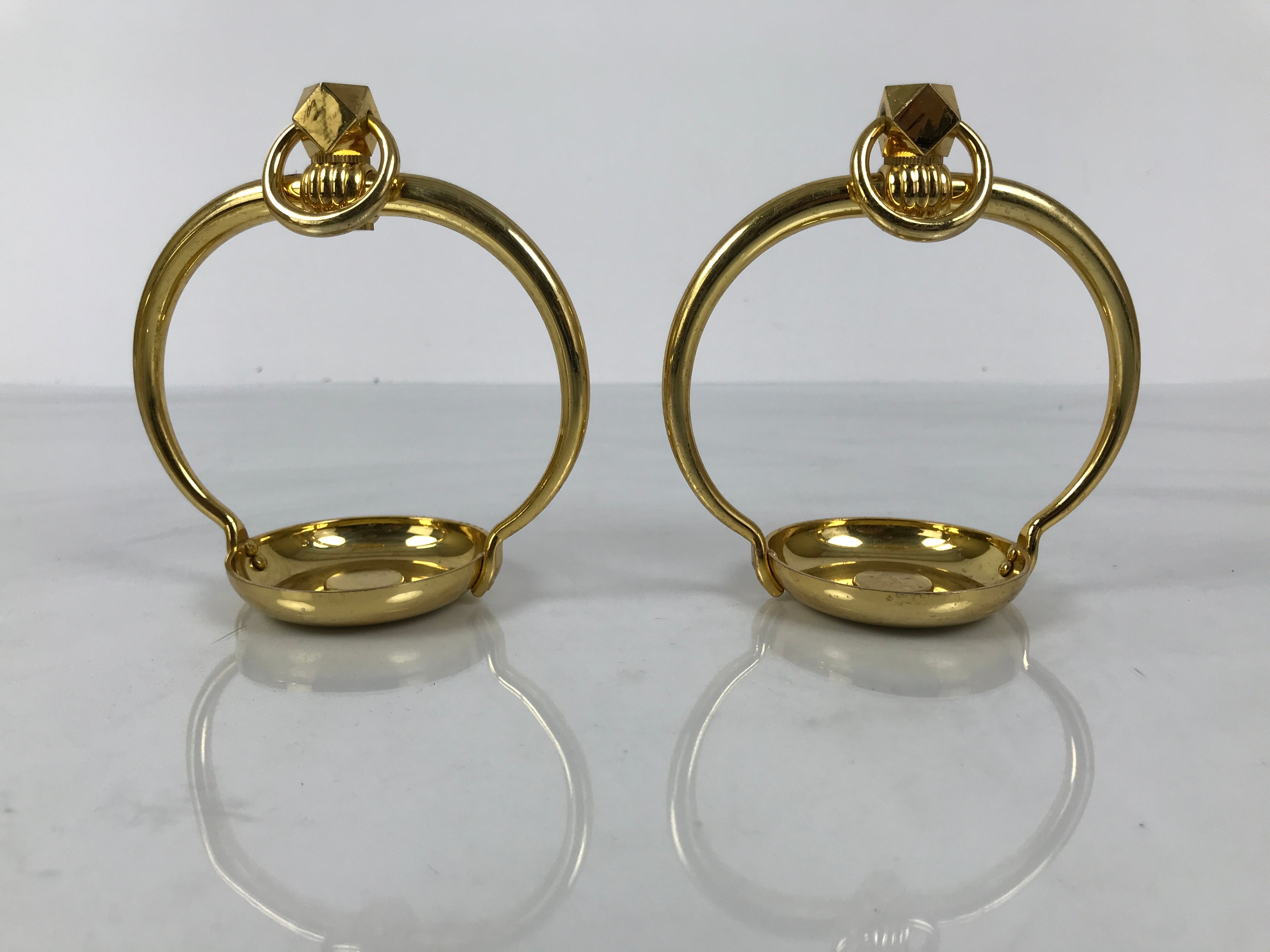 Japanese Buddhist Altar Fitting Brass Hanging Lantern Vtg Rinto Butsudan BA839