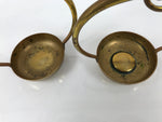 Japanese Buddhist Altar Fitting Brass Hanging Lantern Vtg Rinto Butsudan BA842