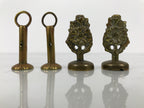 Japanese Buddhist Altar Fitting Brass Hanging Lantern Vtg Rinto Butsudan BA842