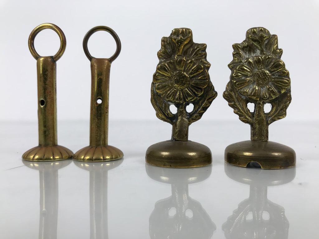 Japanese Buddhist Altar Fitting Brass Hanging Lantern Vtg Rinto Butsudan BA842