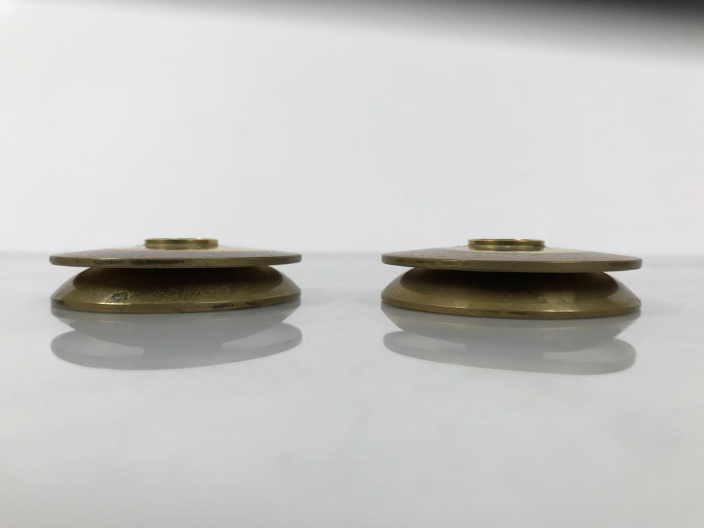 Japanese Buddhist Altar Fitting Brass Hanging Lantern Vtg Rinto Butsudan BA842
