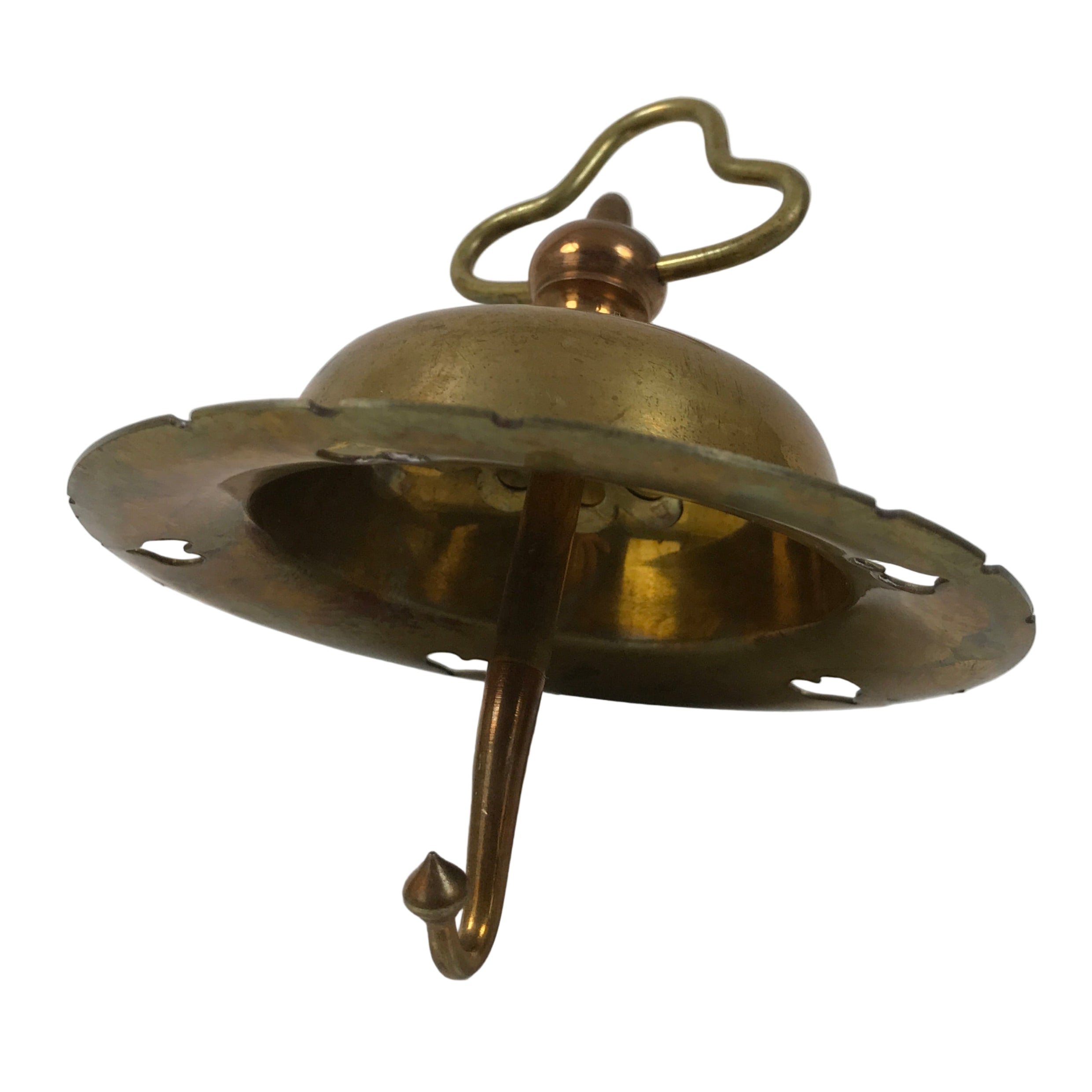 Japanese Buddhist Altar Fitting Brass Hanging Lantern Vtg Rinto Spare Part BA800