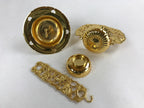 Japanese Buddhist Altar Fitting Brass Hanging Rinto Lantern Butsudan Gold BA217