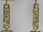 Japanese Buddhist Altar Fitting Brass Hanging Rinto Lantern Butsudan Gold BA217