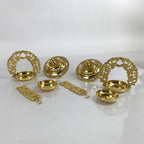 Japanese Buddhist Altar Fitting Brass Hanging Rinto Lantern Butsudan Gold BA364