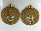 Japanese Buddhist Altar Fitting Brass Hanging Rinto Lantern Butsudan Gold BA485