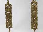 Japanese Buddhist Altar Fitting Brass Hanging Rinto Lantern Butsudan Gold BA485