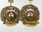 Japanese Buddhist Altar Fitting Brass Hanging Rinto Lantern Butsudan Gold BA485