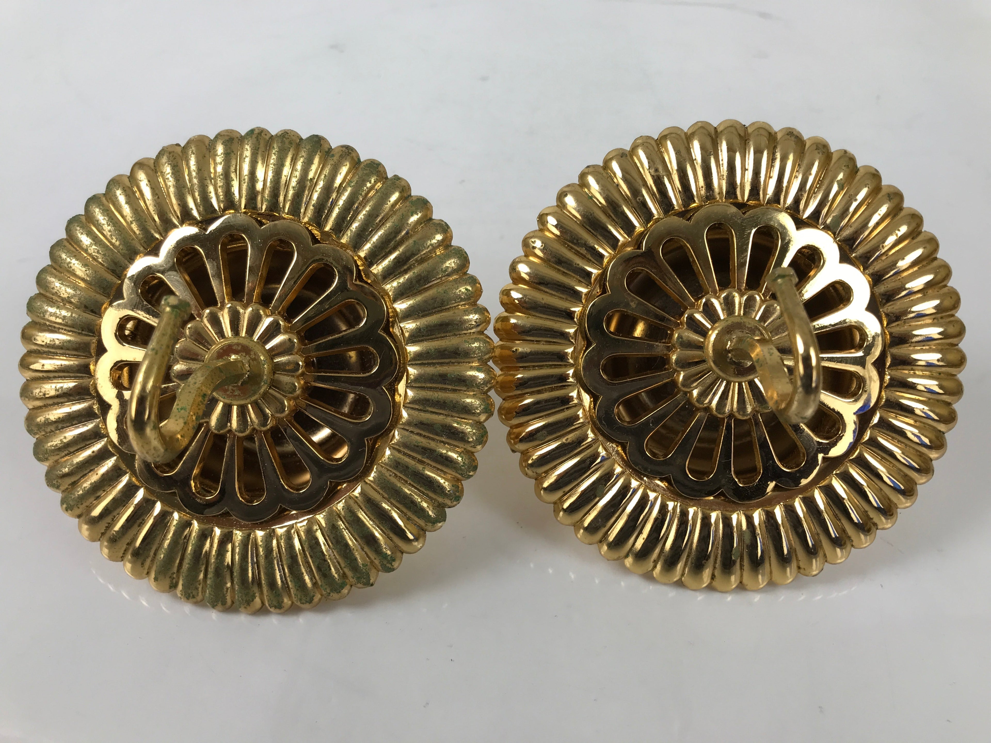 Japanese Buddhist Altar Fitting Brass Hanging Rinto Lantern Butsudan Gold BA485
