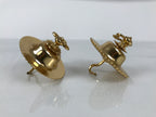 Japanese Buddhist Altar Fitting Brass Hanging Rinto Lantern Butsudan Gold BA840