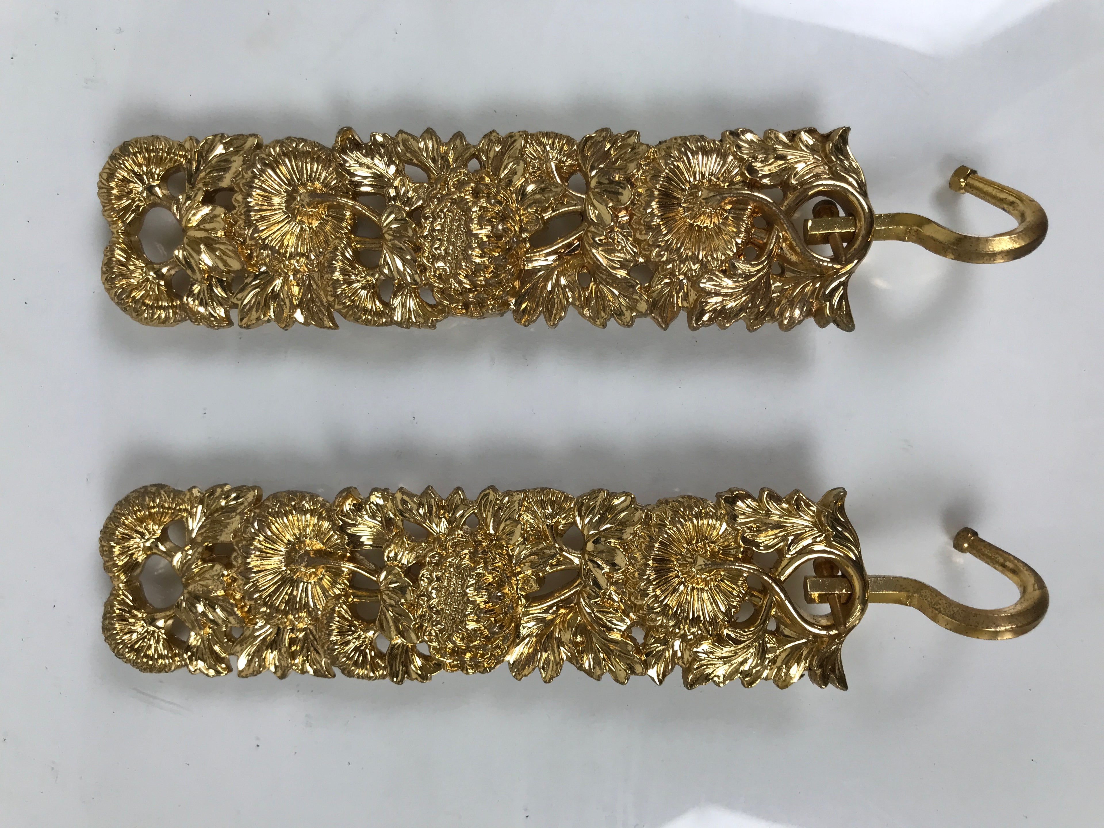 Japanese Buddhist Altar Fitting Brass Hanging Rinto Lantern Butsudan Gold BA840