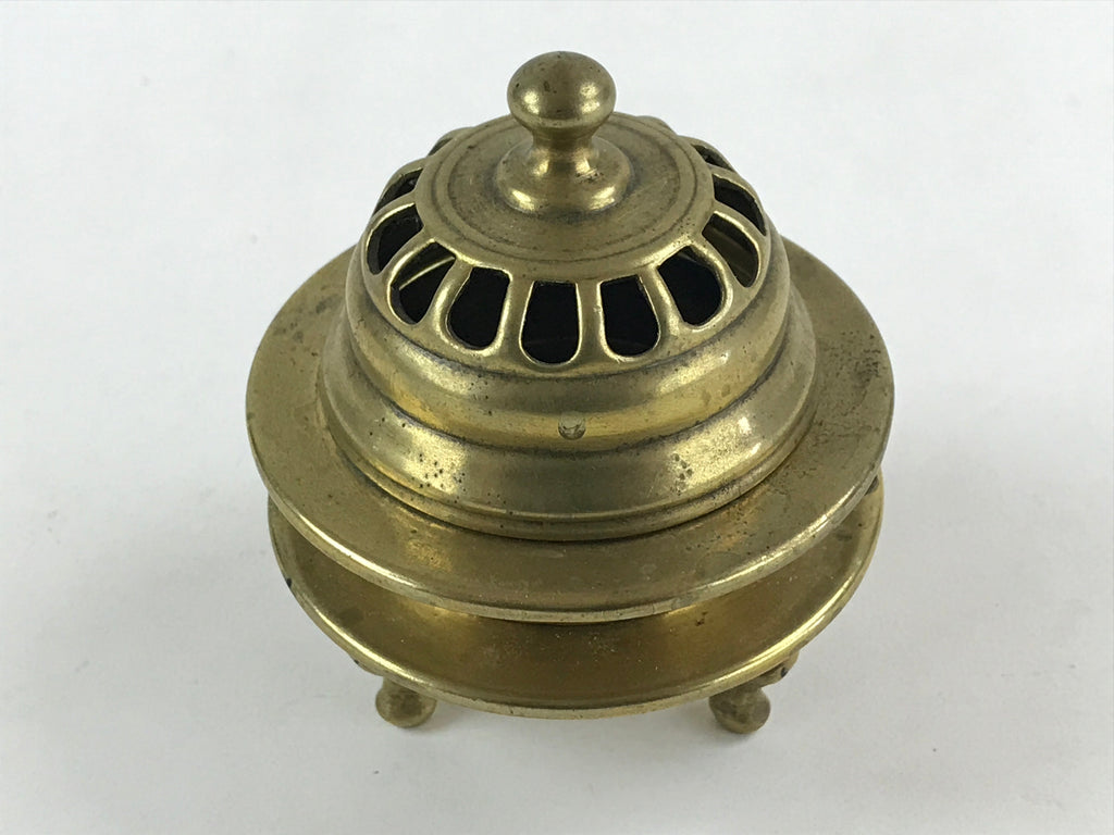 Japanese Buddhist Altar Fitting Brass Incense Burner Koro Gold Cup BA36
