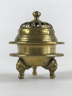 Japanese Buddhist Altar Fitting Brass Incense Burner Koro Gold Cup BA36