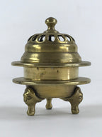 Japanese Buddhist Altar Fitting Brass Incense Burner Koro Gold Cup BA36