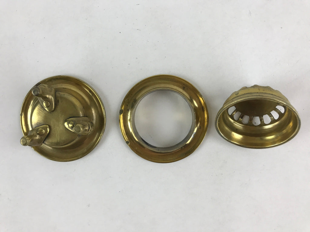 Japanese Buddhist Altar Fitting Brass Incense Burner Koro Gold Cup BA36