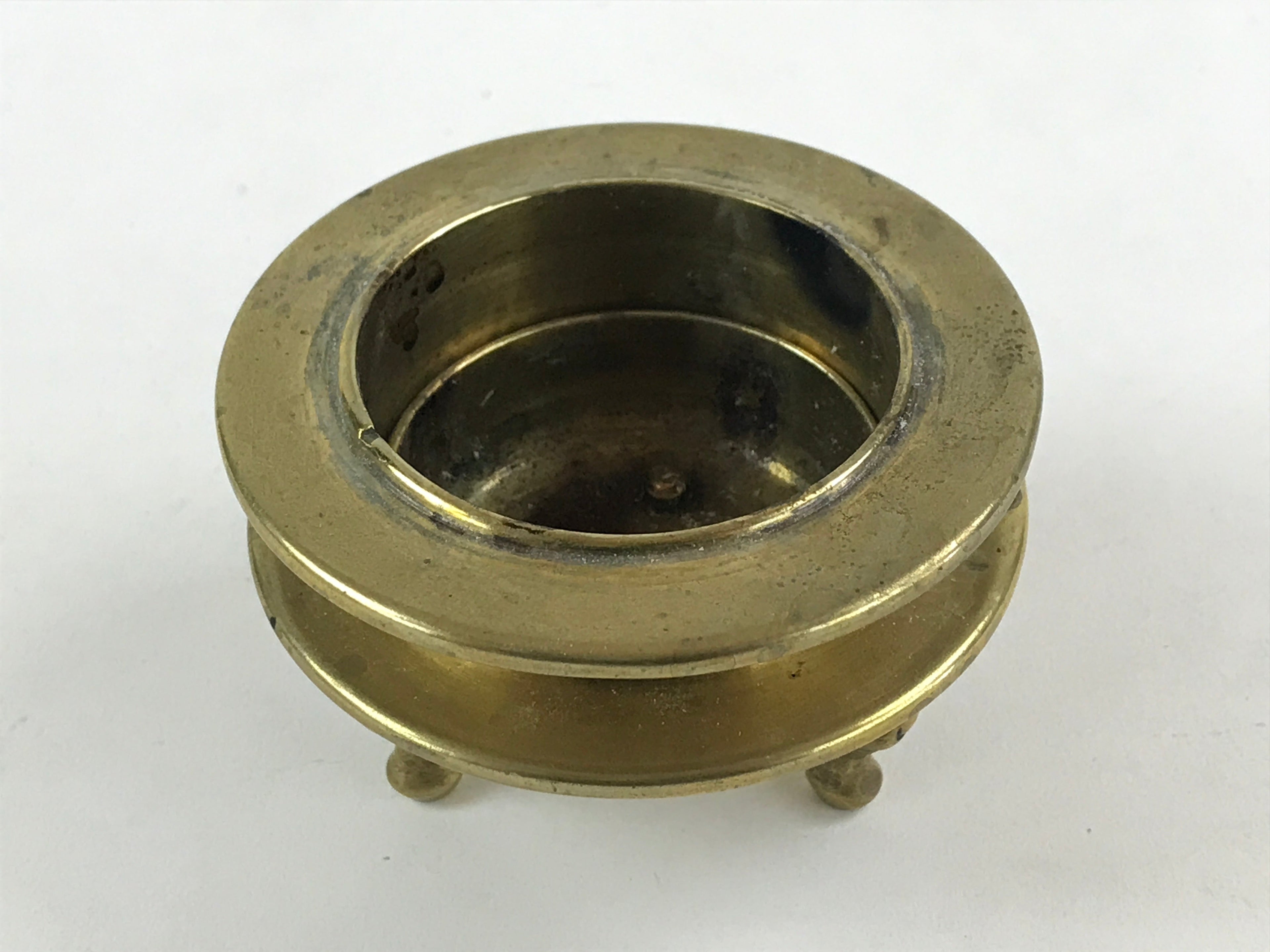 Japanese Buddhist Altar Fitting Brass Incense Burner Koro Gold Cup BA36