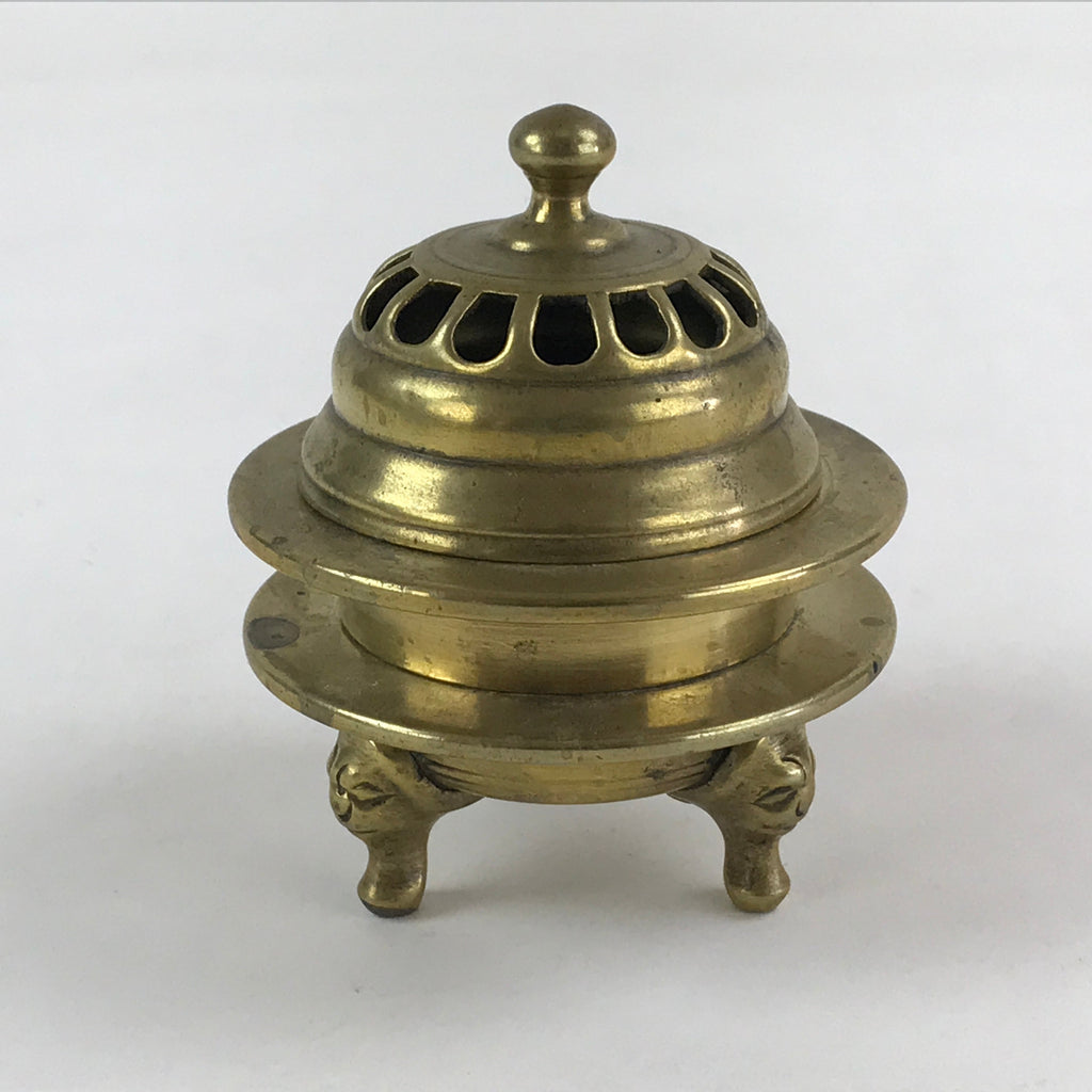 Japanese Buddhist Altar Fitting Brass Incense Burner Koro Gold Cup BA36