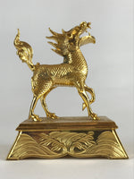 Japanese Buddhist Altar Fitting Brass Incense Burner Koro Shishi Lion Butsugu BU