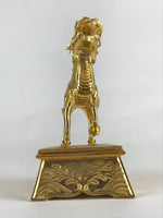 Japanese Buddhist Altar Fitting Brass Incense Burner Koro Shishi Lion Butsugu BU