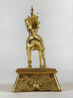 Japanese Buddhist Altar Fitting Brass Incense Burner Koro Shishi Lion Butsugu BU