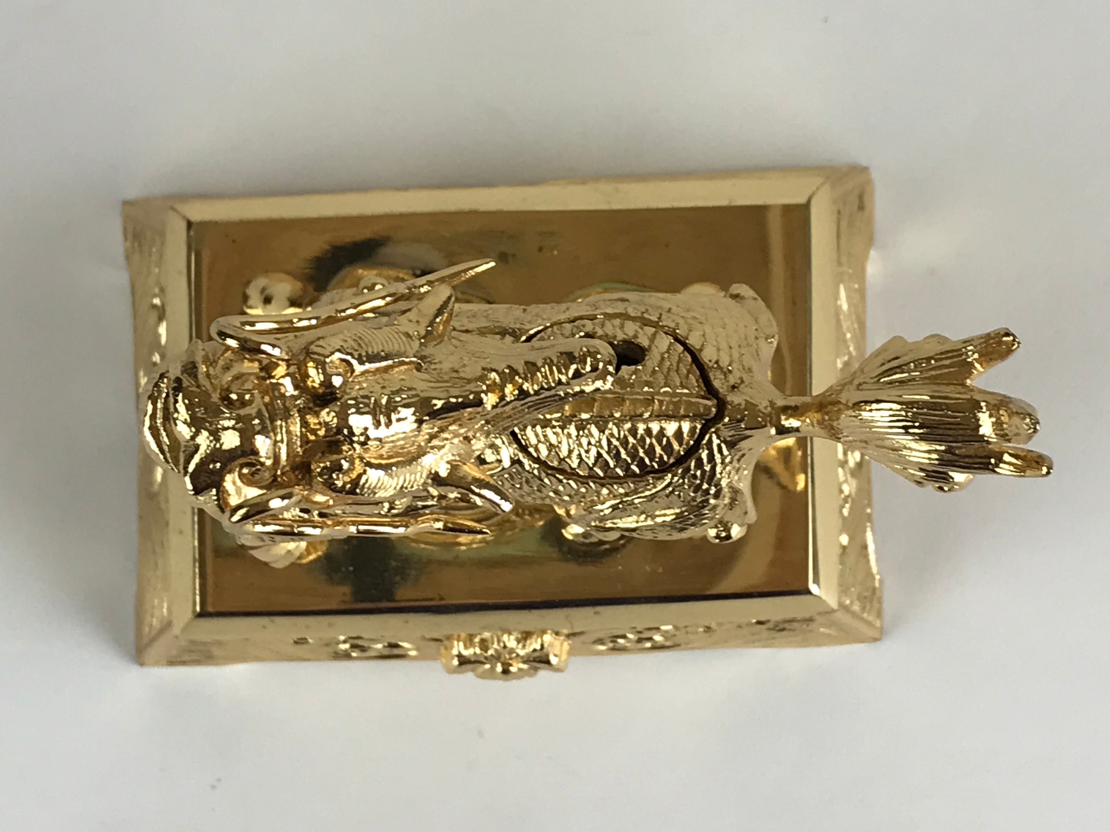Japanese Buddhist Altar Fitting Brass Incense Burner Koro Shishi Lion Butsugu BU