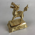 Japanese Buddhist Altar Fitting Brass Incense Burner Koro Shishi Lion Butsugu BU