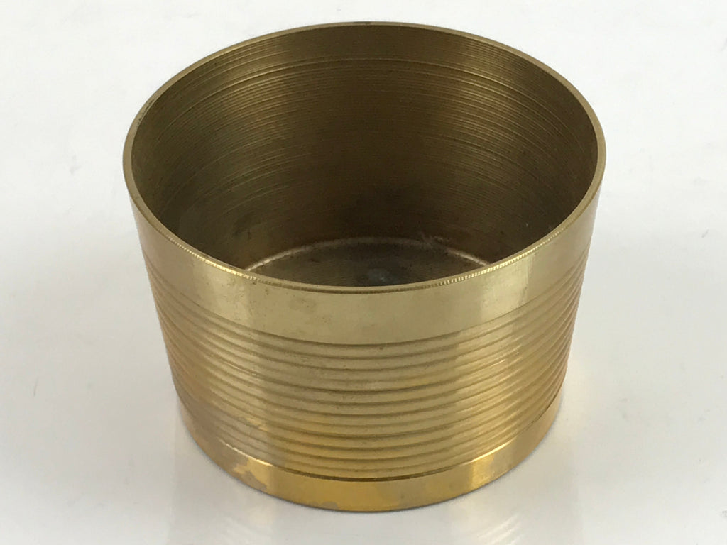 Japanese Buddhist Altar Fitting Brass Incense Burner Vtg Koro Cup Gold BA221