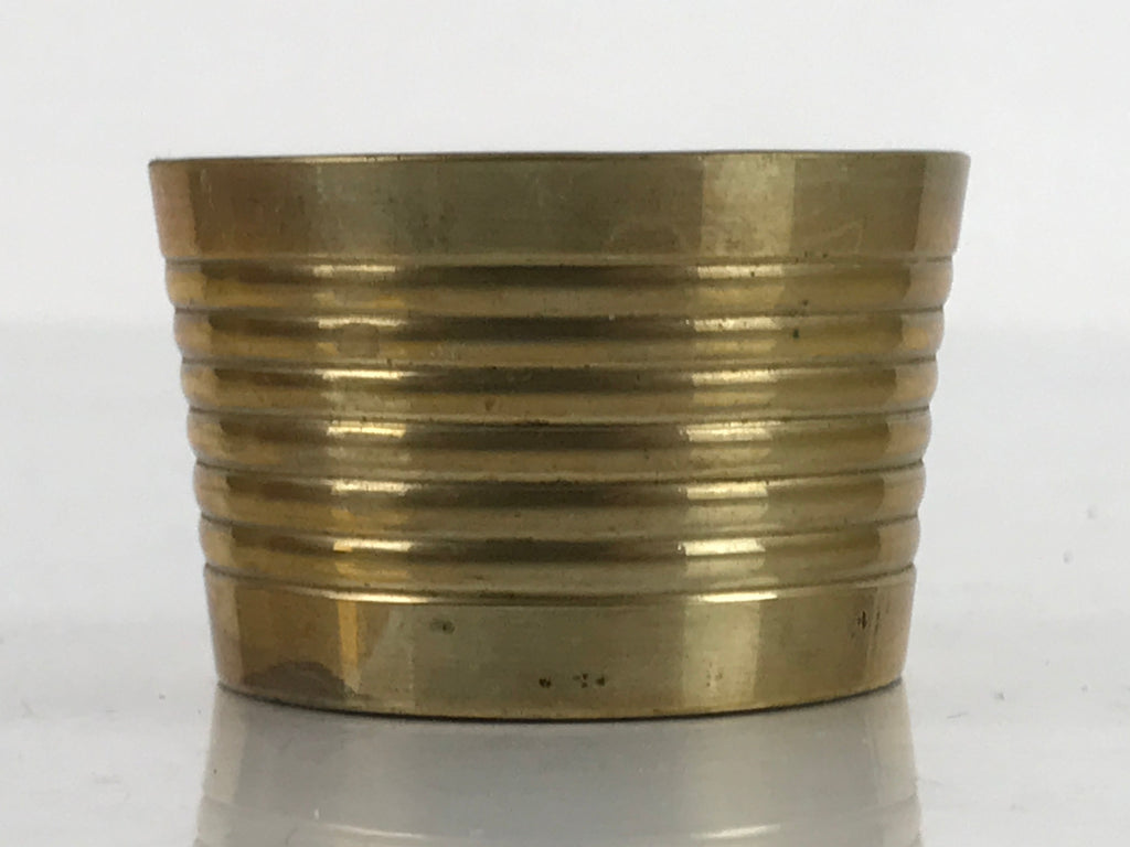 Japanese Buddhist Altar Fitting Brass Incense Burner Vtg Koro Cup Gold BA323