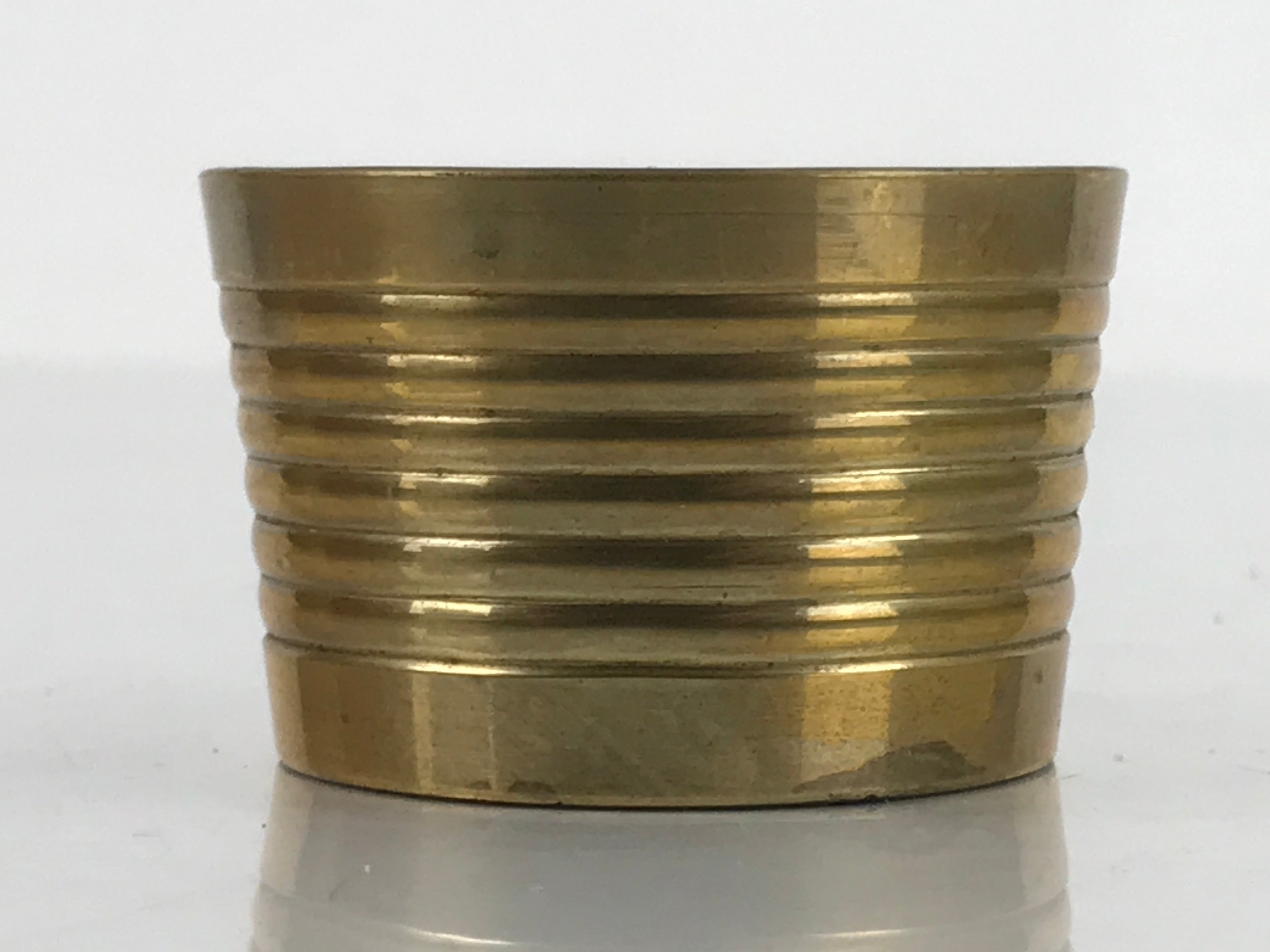 Japanese Buddhist Altar Fitting Brass Incense Burner Vtg Koro Cup Gold BA323