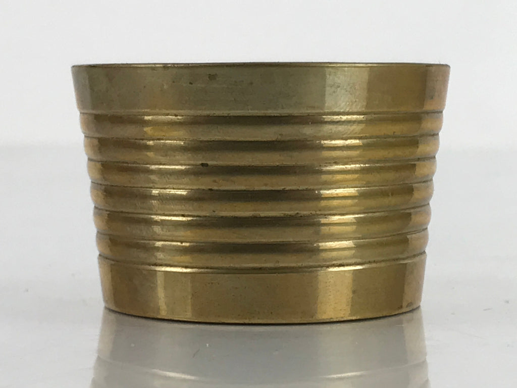 Japanese Buddhist Altar Fitting Brass Incense Burner Vtg Koro Cup Gold BA323