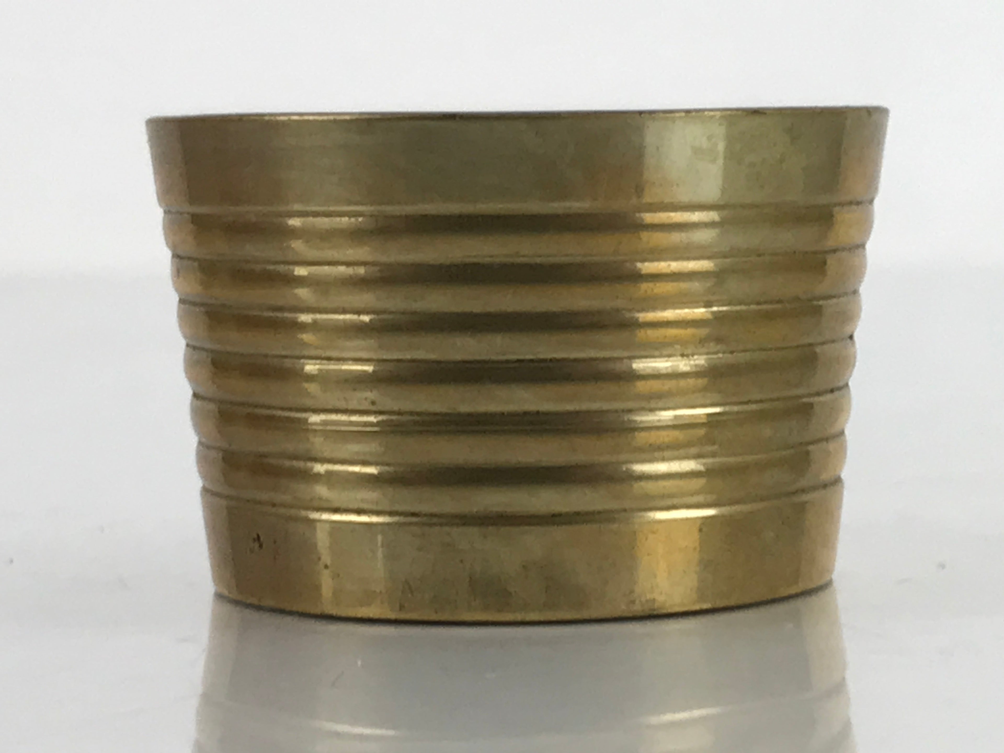 Japanese Buddhist Altar Fitting Brass Incense Burner Vtg Koro Cup Gold BA323