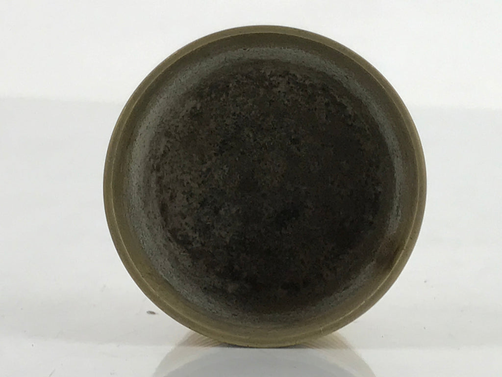 Japanese Buddhist Altar Fitting Brass Incense Burner Vtg Koro Cup Gold BA323