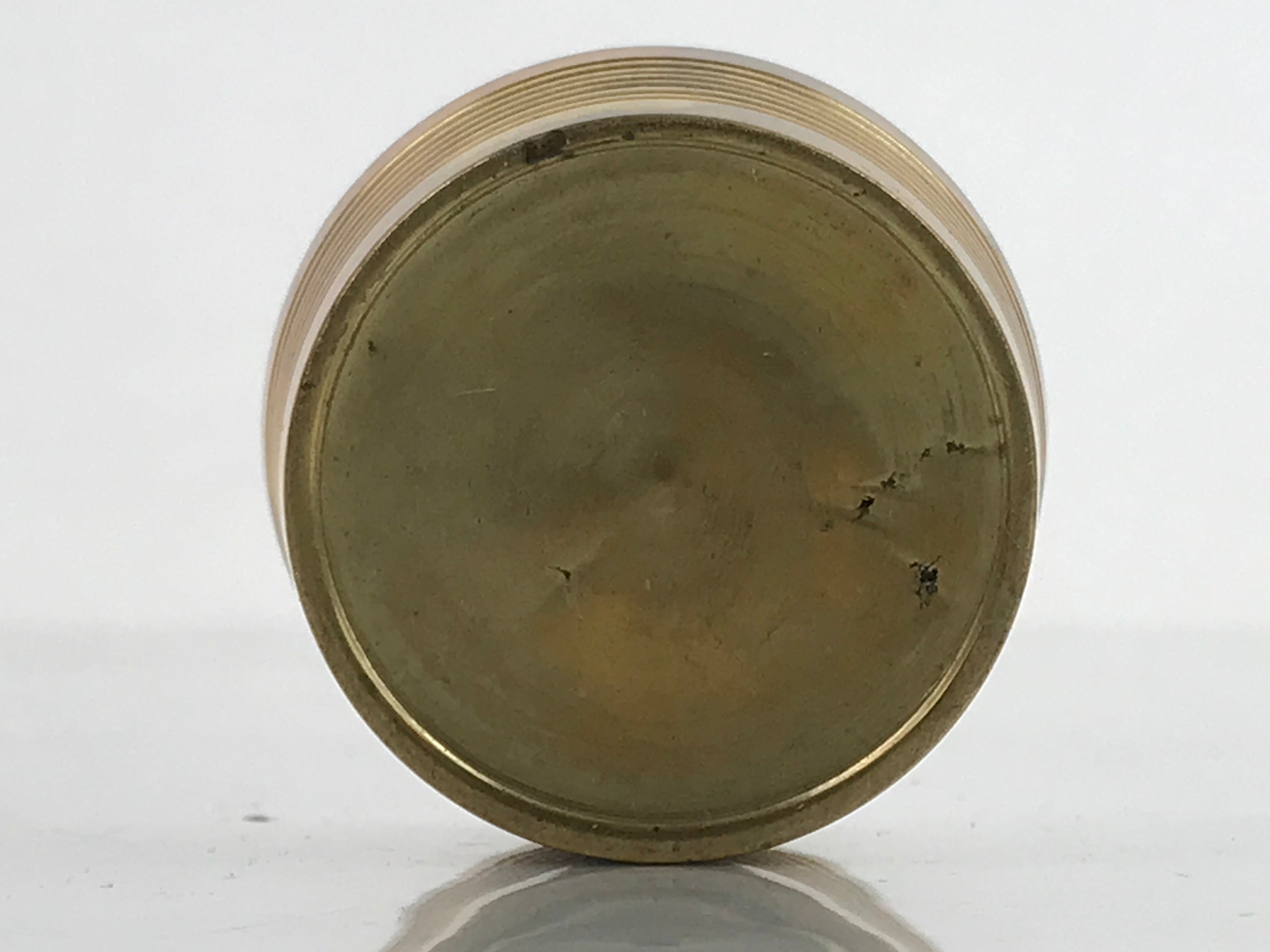 Japanese Buddhist Altar Fitting Brass Incense Burner Vtg Koro Cup Gold BA323