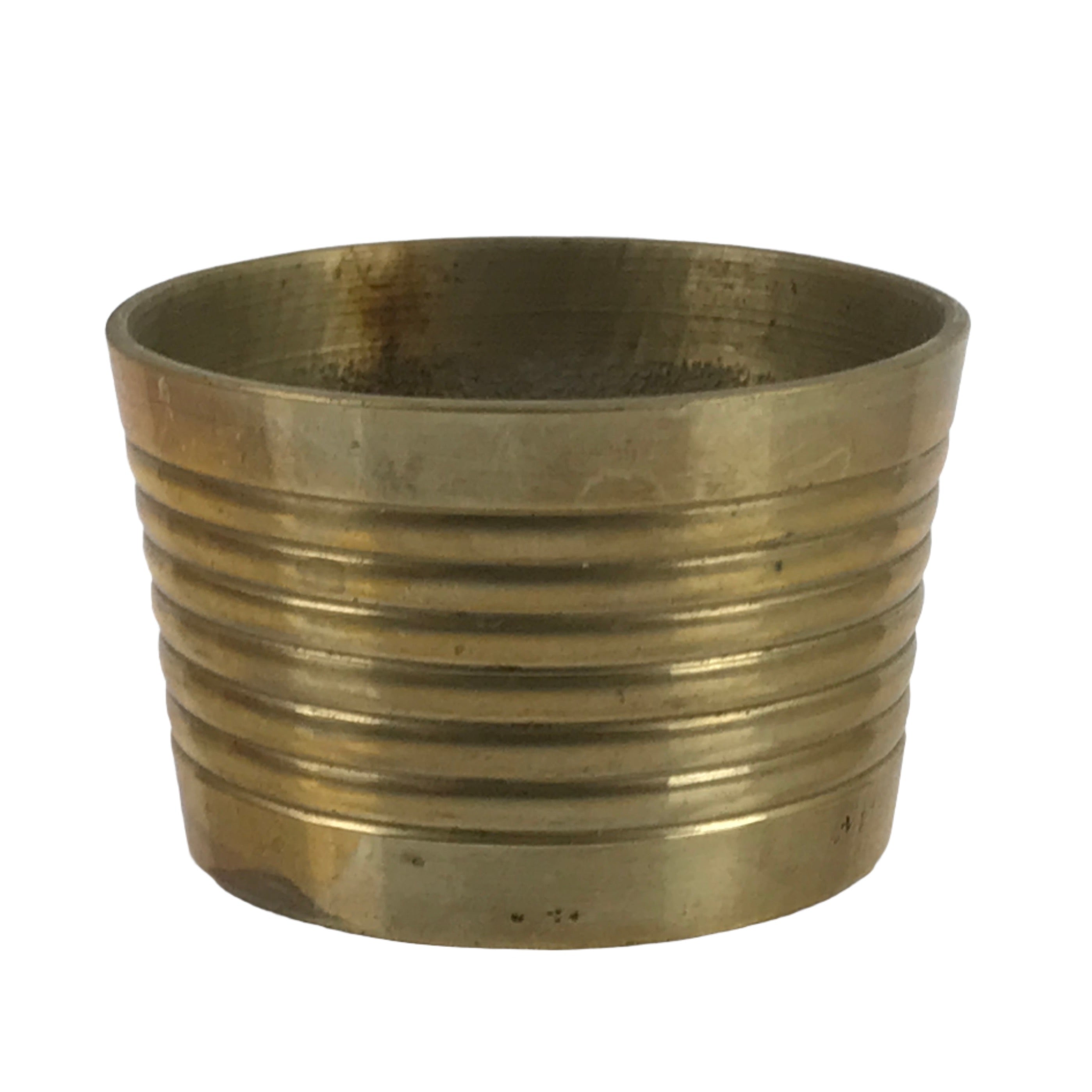 Japanese Buddhist Altar Fitting Brass Incense Burner Vtg Koro Cup Gold BA323