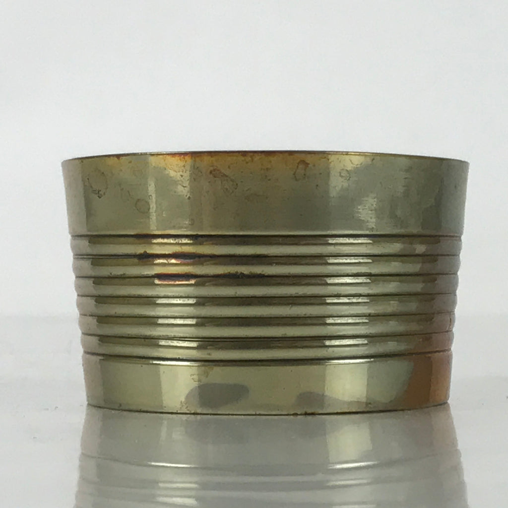 Japanese Buddhist Altar Fitting Brass Incense Burner Vtg Koro Cup Gold BA570